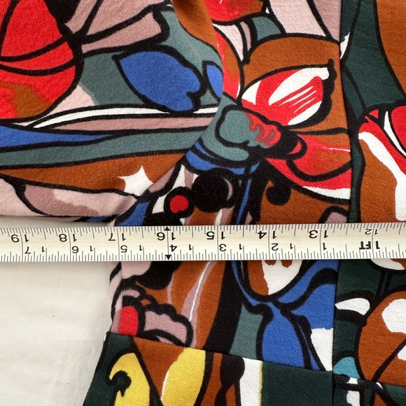 Vintage MARNI fit & flare top bold floral print S-M VG condition - Picture 4 of 8